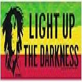 Adesivo De Para-choque De Carro Motivacional Bob Marley Light Up The Darkness 20 X 2,5 Polegadas (adesivo De Vinil)