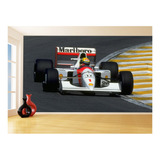 Adesivo De Parede Carro F1 Mclaren Mp 4/4 Senna 9,5m² Cxr130