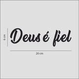Adesivo Deus E Fiel