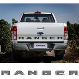Adesivo Emblema Da Tampa Traseira Ford Ranger 2019 2020 2021 Cor Cinza-escuro
