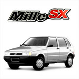 Adesivo Emblema Fiat Uno Mille Sx - Resinado