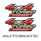 Adesivo Emblema Hilux 4x4 Turbo + Automatic 2011 Kit08