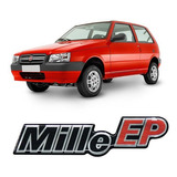 Adesivo Emblema Mille Ep Uno Mille Ep Cromado Resinado