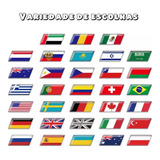 Adesivo Emblema Paises Bandeira