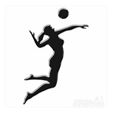 Adesivo Emblema Volei Voleibol