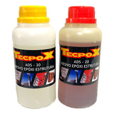 Adesivo Epóxi Cola Para Barcos Madeira 900g A b Ads20 Tecpox