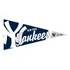 Adesivo Externo   New York Yankees   20cm X 10cm  mod 2 