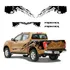 Adesivo Faixa Lateral E Traseira Para Nissan Frontier 20004 Cor Preto
