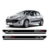 Adesivo Faixa Lateral Peugeot 207 Sport Carro Tuning Imp20