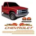 Adesivo Faixa Lateral Silverado 99/00 Kit Completo Conquest