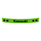 Adesivo Faixa Viseira Capacete Compatível Kawasaki- Verde 21