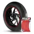 Adesivo Friso De Roda Universal M1 Vermelho Refletivo P12