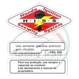 Adesivo Honda Ignition Security