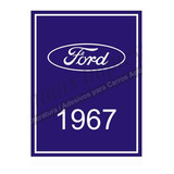 Adesivo Interno Ford 1967