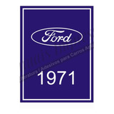Adesivo Interno Ford 1971