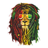 Adesivo Leao Reggae Vibrante