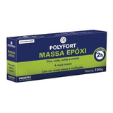 Adesivo Massa Epóxi Pulvitec Polyepox 100g   Kit 12 Unidades