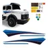 Adesivo Mercedes-benz Mb 1525 1915 Faixa Azul Decorativo