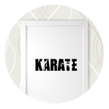 Adesivo Para Porta Karate