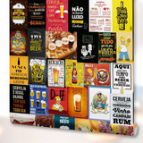 Adesivo Parede Beer Imagens Retrô Cerveja Frases Bebida 3m