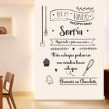 Adesivo Parede Frase Confeitaria