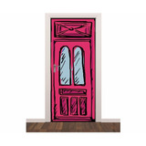 Adesivo Parede Porta E