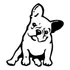 Adesivo Pet Cachorro Bulldog Francês Carro Moto Biz