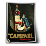 Adesivo Propaganda Antiga Campari