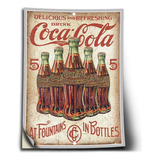 Adesivo Propaganda Antiga Coca Cola Auto Colante 30x21cm E