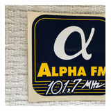 Adesivo Radio Alpha Fm