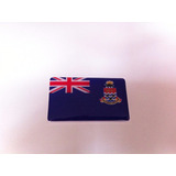 Adesivo Resinado Da Bandeira Das Ilhas Cayman 5x3 Cm