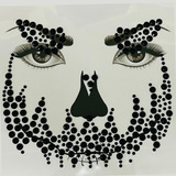 Adesivo Rosto Strass Pedra