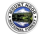 Adesivo Round Mount Hood National Forest (viagem Rv Oregon Hike (7,6 Cm)