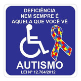 Adesivo Simbolo Autista Para