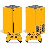 Adesivo Skin Para Xbox Series X, Decalque De Vinil De Capa Protetora Compatível Com Console E Controle Sem Fio (laranja)