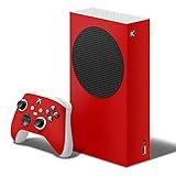 Adesivo Skin Xbox Series S E Dois Controles Vermelho