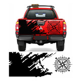 Adesivo Tampa Traseira Off Road Bússola Personalizado Imp1