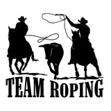 Adesivo Team Roping - Várias Cores - Alta Qualidade 