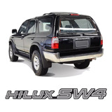 Adesivo Traseiro Hilux Sw4 2002 Emblema 3x28,5cm Prata