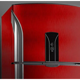 Adesivo Vermelho Escovado Inox
