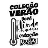 Adesivo Vitrine 95x65cm Colecao