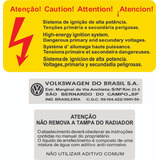 Adesivos Advertencia Cofre Motor