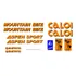 Adesivos Antiga Bicicleta Caloi Aspen Sport Laranja/preto