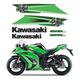 Adesivos Compativel Kawasaki Ninja Zx-10r 2011 Verde Kit D03