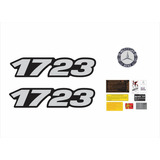 Adesivos Compatível Mercedes Benz 1723 Emblema Resinado 81 Cor Padrão