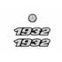 Adesivos Compatível Mercedes Benz 1932 Emblema Resinado 85 Cor Padrão
