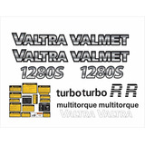 Adesivos Compatível Trator Valmet 1280s + Etiquetas R741 Cor Padrão
