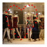 Adesivos Coracao Amor Vitrine