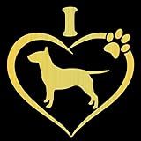 Adesivos De Carro Decalque De Vinil I Love My Bull Terrier Cão Animal Motocicleta Acessórios Decorativos 10 Cm  Cor  4  Tamanho  20 Cm 