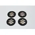 Adesivos Emblema Resinado Roda Suzuki 51mm Cl1 Cor Preto